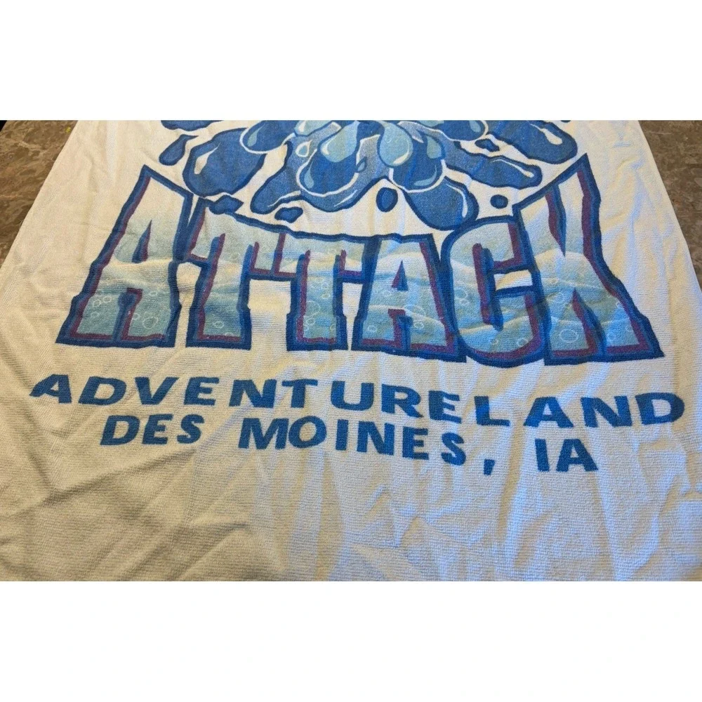 Vintage Adventureland Amusement Park Des Moines Bath Beach Towel 31